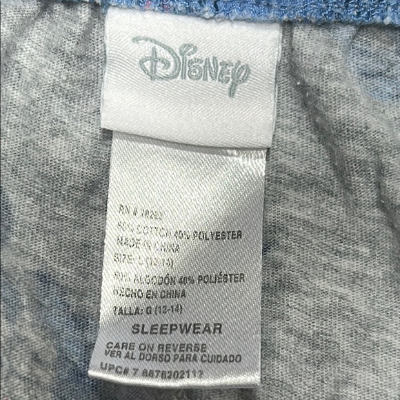 Large Disney 100% cotton pajama pants capri vintage Mickey Minnie Mouse - Picture 2 of 4